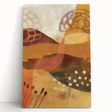 Large black and white stretched canvas of a forest in fall, suited as kitchen wall art or for bedroom ambiance.