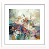 Modern Dining Room Art - Elegant Floral Canvas for Dining Spaces