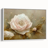 Elegant Floral Living Room Wall Art – Romantic Canvas Print