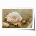 Elegant Floral Living Room Wall Art – Romantic Canvas Print
