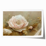 Elegant Floral Living Room Wall Art – Romantic Canvas Print