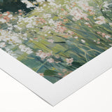 Abstract figurative rolled canvas art showcasing vibrant colors and dynamic shapes, ideal for modern home decor, delivered in a protective cardboard tube.