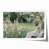 Abstract figurative art print showcasing vibrant colors and dynamic shapes, rolled and ready for display. Perfect for modern home decor.