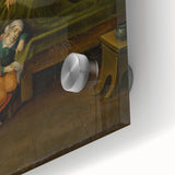 Baroque Bedside Scene: Classic Art Print with Emotional Intimacy