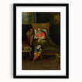Baroque Bedside Scene: Classic Art Print with Emotional Intimacy