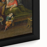 Baroque Bedside Scene: Classic Art Print with Emotional Intimacy