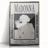 Madonna Blond Ambition 1990 Tour Poster - Retro Pop Wall Art
