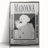 Madonna Blond Ambition 1990 Tour Poster - Retro Pop Wall Art