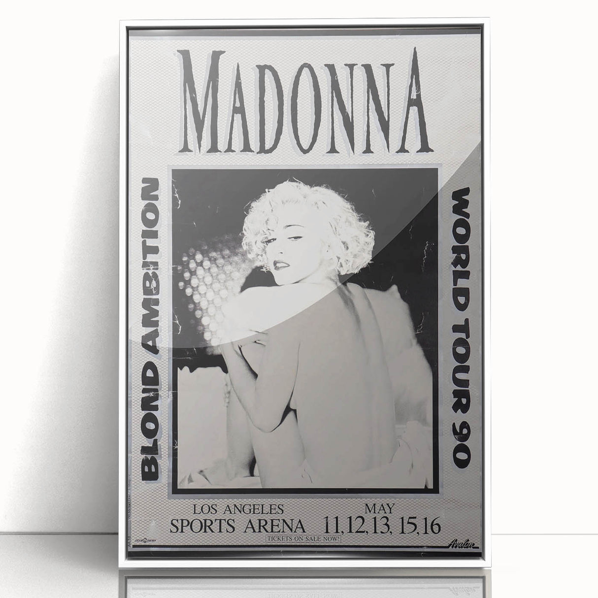 Madonna Blond Ambition 1990 Tour Poster - Retro Pop Wall Art