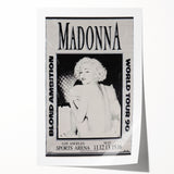 Madonna Blond Ambition 1990 Tour Poster - Retro Pop Wall Art