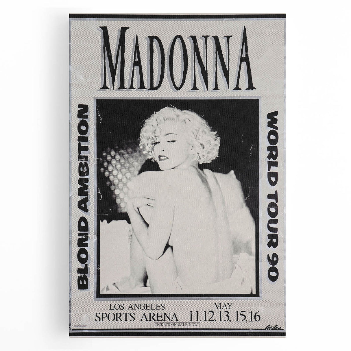 Madonna Blond Ambition 1990 Tour Poster - Retro Pop Wall Art