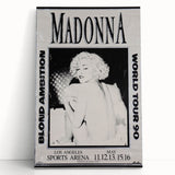 Madonna Blond Ambition 1990 Tour Poster - Retro Pop Wall Art
