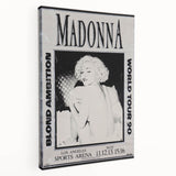 Madonna Blond Ambition 1990 Tour Poster - Retro Pop Wall Art