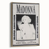 Madonna Blond Ambition 1990 Tour Poster - Retro Pop Wall Art