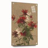 Balm and Spiraea Realism Art Print - Detailed Floral Canvas Decor