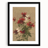 Balm and Spiraea Realism Art Print - Detailed Floral Canvas Decor