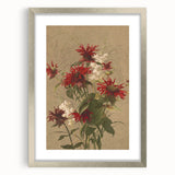 Balm and Spiraea Realism Art Print - Detailed Floral Canvas Decor