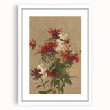 Balm and Spiraea Realism Art Print - Detailed Floral Canvas Decor
