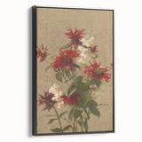 Balm and Spiraea Realism Art Print - Detailed Floral Canvas Decor