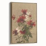 Balm and Spiraea Realism Art Print - Detailed Floral Canvas Decor