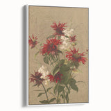 Balm and Spiraea Realism Art Print - Detailed Floral Canvas Decor