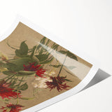 Balm and Spiraea Realism Art Print - Detailed Floral Canvas Decor