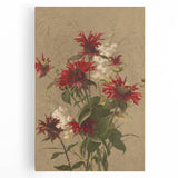 Balm and Spiraea Realism Art Print - Detailed Floral Canvas Decor