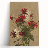 Balm and Spiraea Realism Art Print - Detailed Floral Canvas Decor