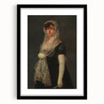 Romanticism Art - Young Lady Wearing a Mantilla by Francisco de Goya