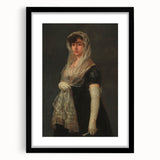 Romanticism Art - Young Lady Wearing a Mantilla by Francisco de Goya