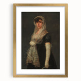 Romanticism Art - Young Lady Wearing a Mantilla by Francisco de Goya