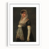 Romanticism Art - Young Lady Wearing a Mantilla by Francisco de Goya
