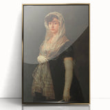 Romanticism Art - Young Lady Wearing a Mantilla by Francisco de Goya