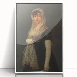 Romanticism Art - Young Lady Wearing a Mantilla by Francisco de Goya