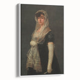Romanticism Art - Young Lady Wearing a Mantilla by Francisco de Goya