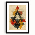 Geometric Dining Room Wall Art - Modern Abstract Canvas Print