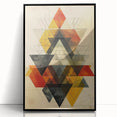 Geometric Dining Room Wall Art - Modern Abstract Canvas Print