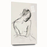 Abstract figurative acrylic artwork displayed in a side view, showcasing vibrant colors and dynamic shapes, suitable for modern decor and artistic expression.