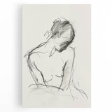 Abstract figurative stretched canvas artwork showcasing vibrant colors and fluid shapes, ideal for modern decor. Perfect for enhancing living spaces with artistic flair.