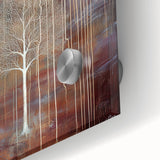 Close-up of an abstract floral acrylic glass artwork showcasing vibrant colors and intricate patterns, perfect for modern home decor. Ideal for art enthusiasts seeking unique wall accents.