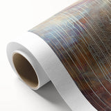 Abstract floral design on a rolled canvas, showcasing vibrant colors and intricate patterns, ideal for home decor or artistic displays, packaged securely in a tube.