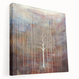 Abstract floral stretched canvas artwork showcasing vibrant colors and intricate designs, displayed in a side view to highlight its depth and texture, perfect for modern home decor.