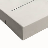 Abstract minimalist wall art on stretched canvas showcasing soft pastel colors and geometric shapes, perfect for modern home decor and artistic interiors.