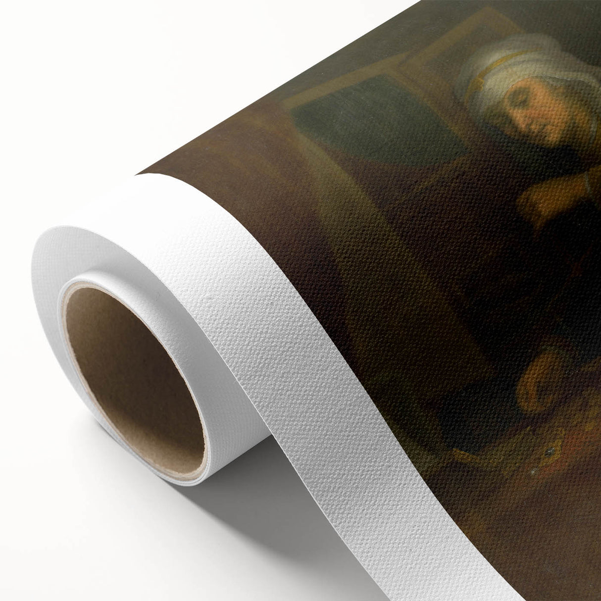 Baroque Woman with Scales: Classic Art Print with Subtle Elegance
