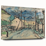 Expressionist Art - Sad Man in the Village by Arnold Peter Weisz-Kubínčan