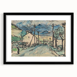 Expressionist Art - Sad Man in the Village by Arnold Peter Weisz-Kubínčan