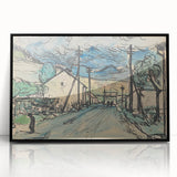 Expressionist Art - Sad Man in the Village by Arnold Peter Weisz-Kubínčan