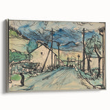 Expressionist Art - Sad Man in the Village by Arnold Peter Weisz-Kubínčan