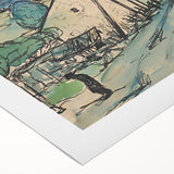 Expressionist Art - Sad Man in the Village by Arnold Peter Weisz-Kubínčan