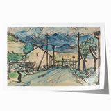 Expressionist Art - Sad Man in the Village by Arnold Peter Weisz-Kubínčan